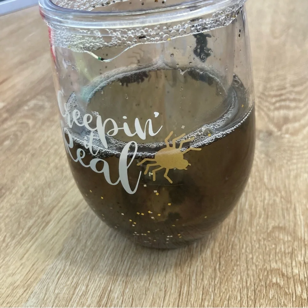 Stemless wine plastic Halloween themed cup - Picture 6 of 7